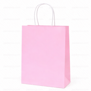 kraft paper bag colour light pink (pack of 20)